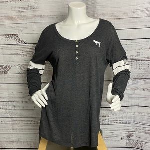 Victoria Secret Pink Longsleeve Winter Grey Cozy